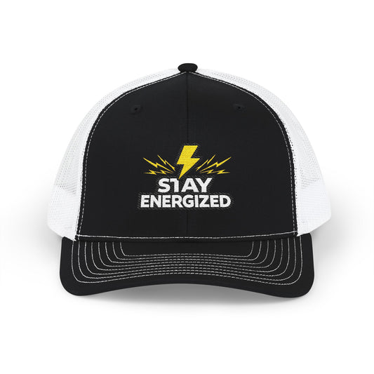 Stay Energized Embroidered Trucker Cap