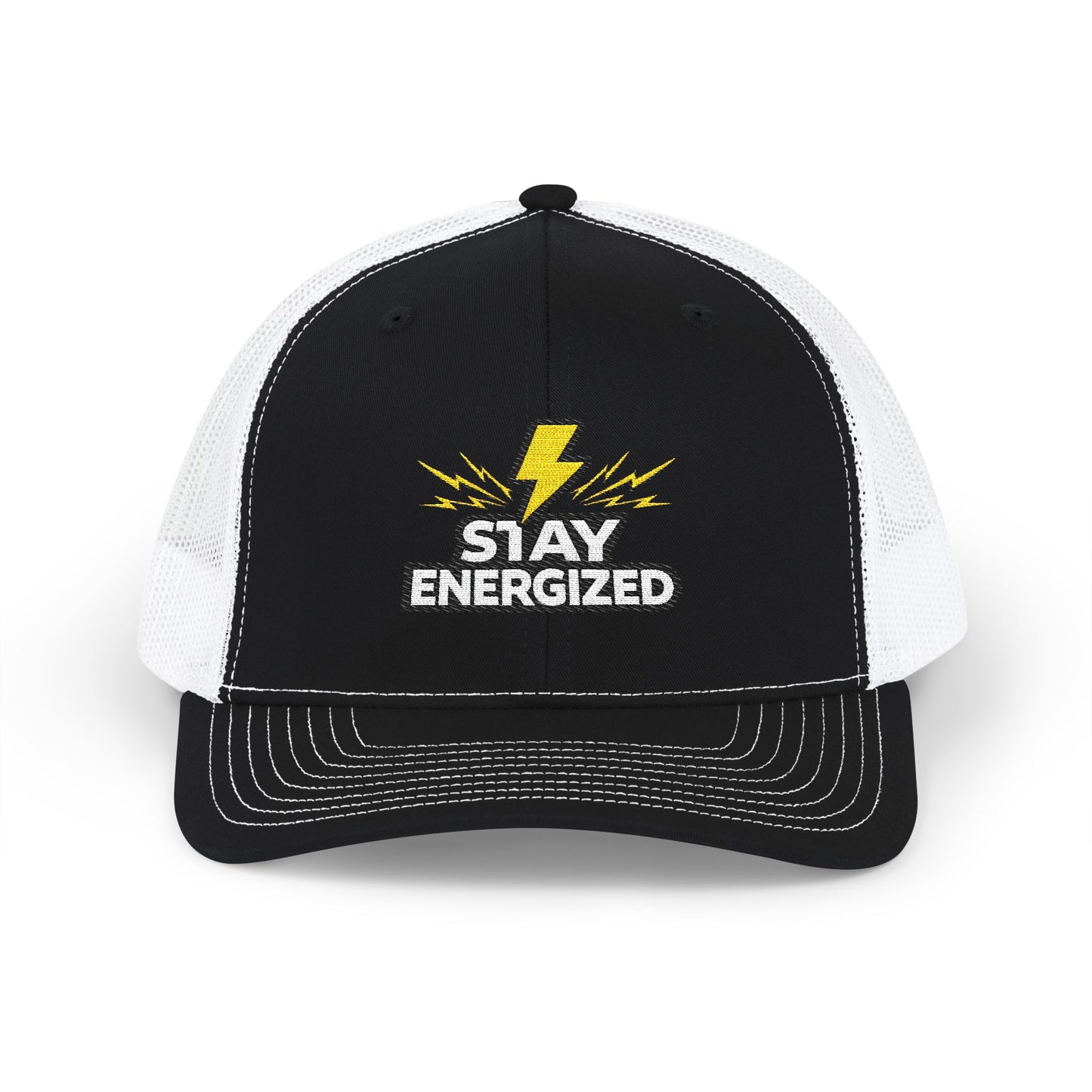 Stay Energized Embroidered Trucker Cap