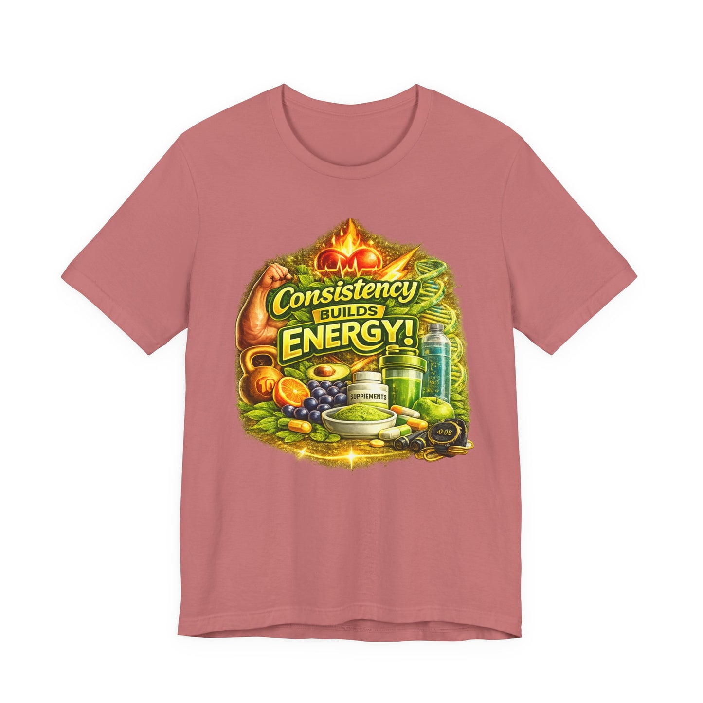 Consistency Builds Energy Graphic T‑Shirt