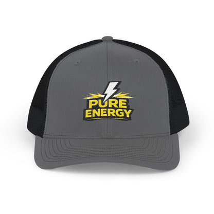 Pure Energy Embroidered Trucker Cap — Lightning Logo Snapback