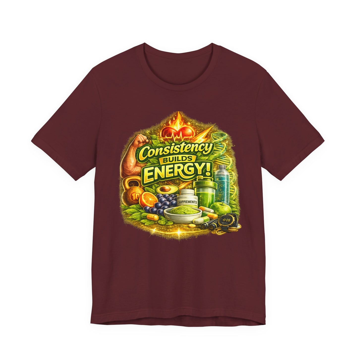 Consistency Builds Energy Graphic T‑Shirt