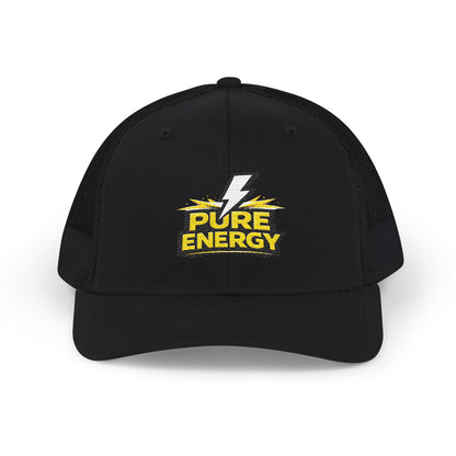 Pure Energy Embroidered Trucker Cap — Lightning Logo Snapback