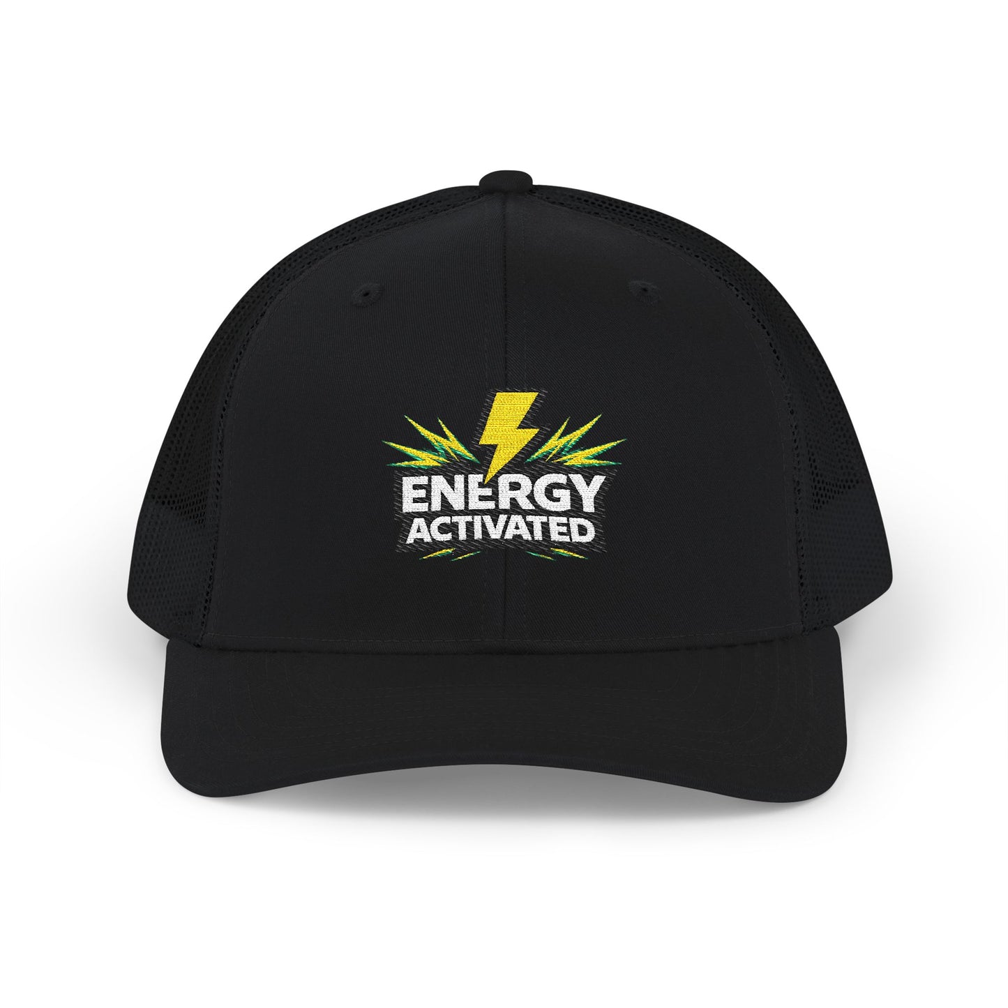 Energy Activated Snapback Trucker Cap – Embroidered Lightning Logo