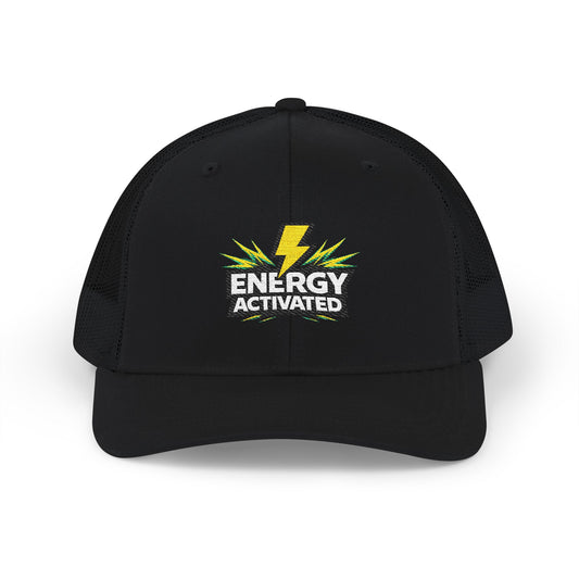Energy Activated Snapback Trucker Cap – Embroidered Lightning Logo
