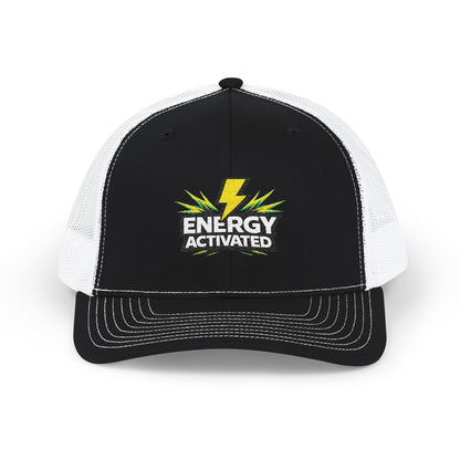 Energy Activated Snapback Trucker Cap – Embroidered Lightning Logo