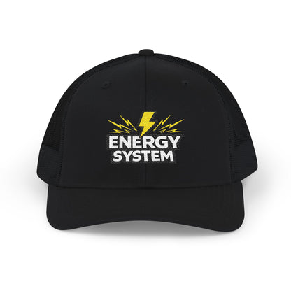 Energy System Embroidered Trucker Cap - Lightning Logo Snapback