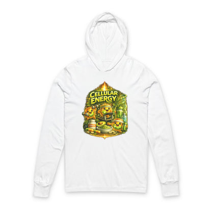 Cellular Energy Graphic Hooded Long Sleeve Tee