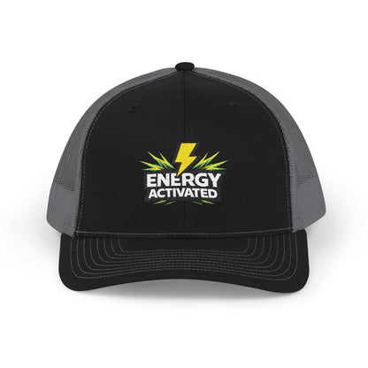 Energy Activated Snapback Trucker Cap – Embroidered Lightning Logo