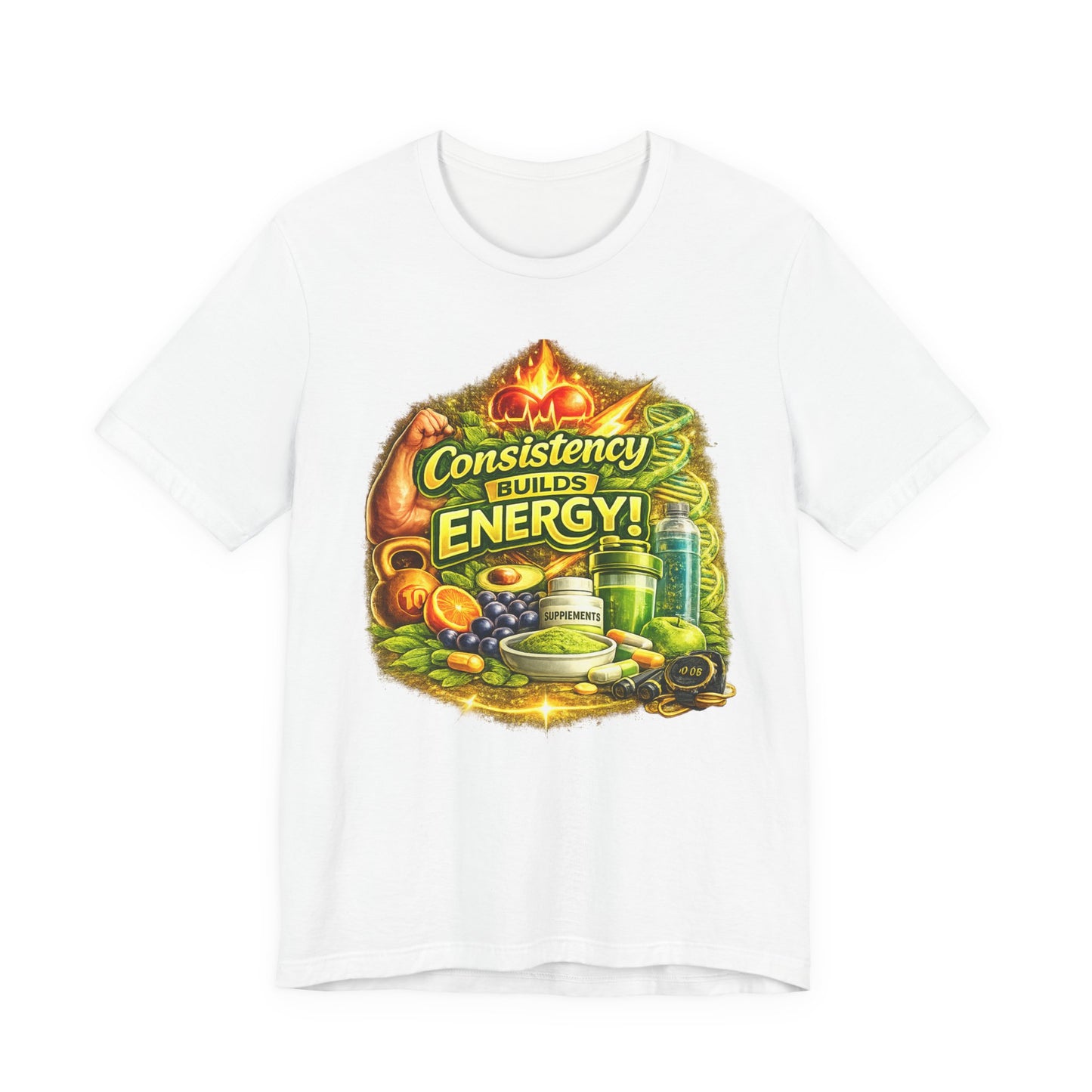 Consistency Builds Energy Graphic T‑Shirt