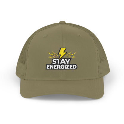 Stay Energized Embroidered Trucker Cap