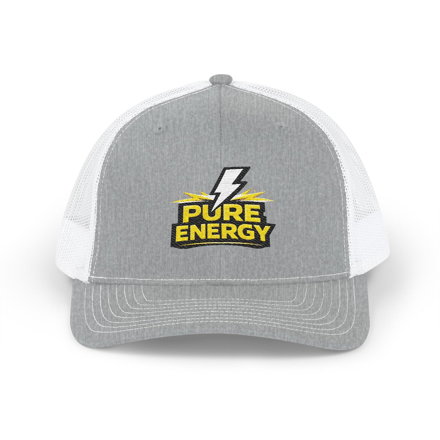 Pure Energy Embroidered Trucker Cap — Lightning Logo Snapback