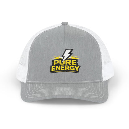 Pure Energy Embroidered Trucker Cap — Lightning Logo Snapback
