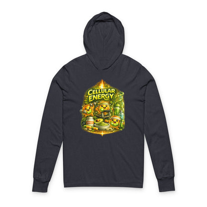 Cellular Energy Graphic Hooded Long Sleeve Tee