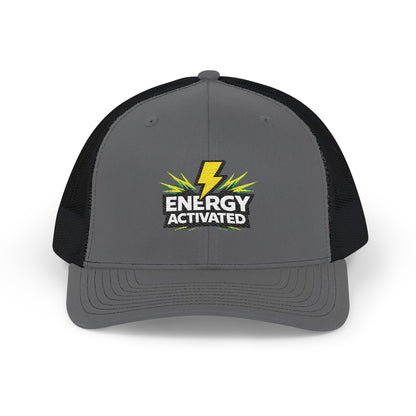 Energy Activated Snapback Trucker Cap – Embroidered Lightning Logo