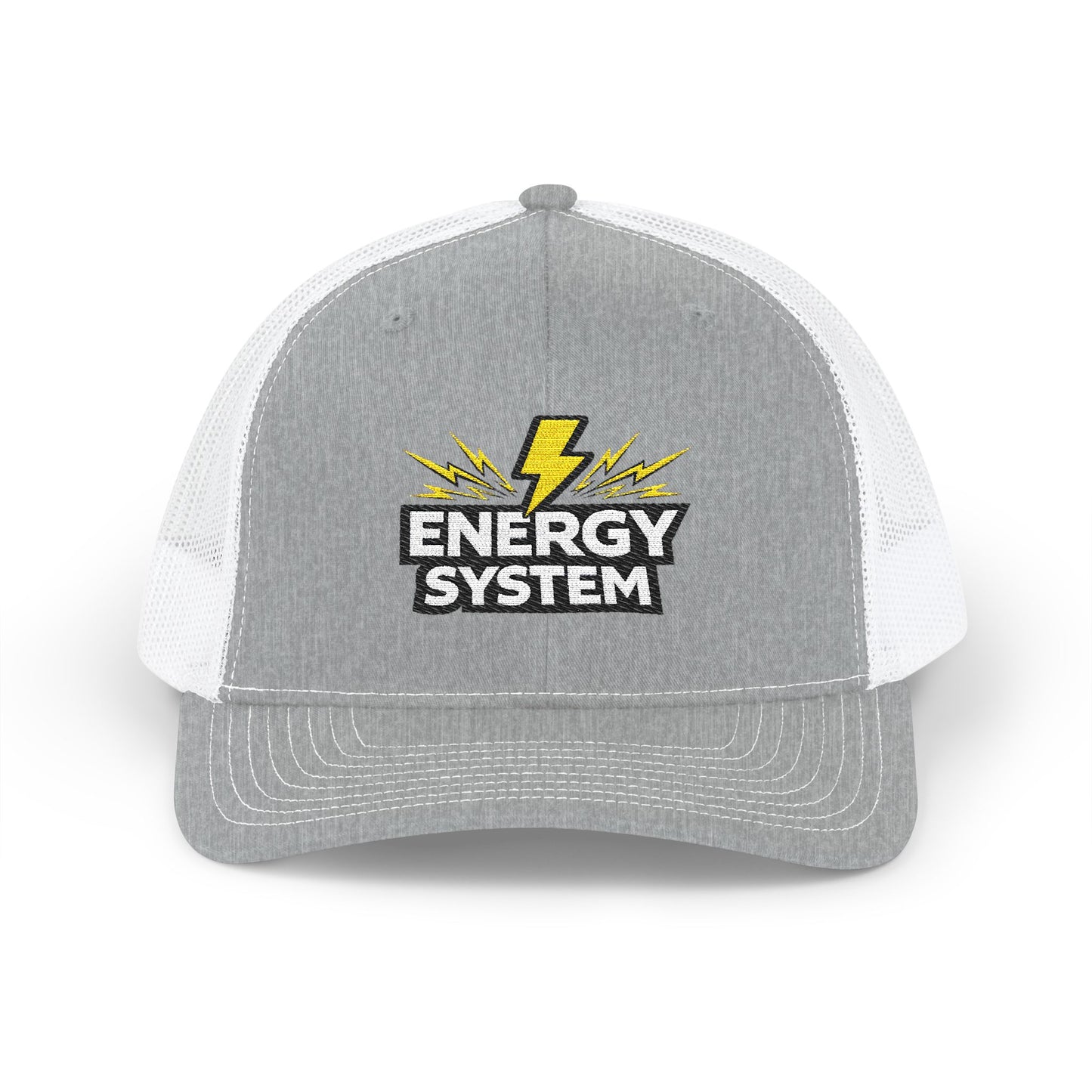 Energy System Embroidered Trucker Cap - Lightning Logo Snapback