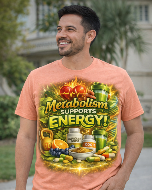 Metabolism Supports Energy! Graphic T-Shirt