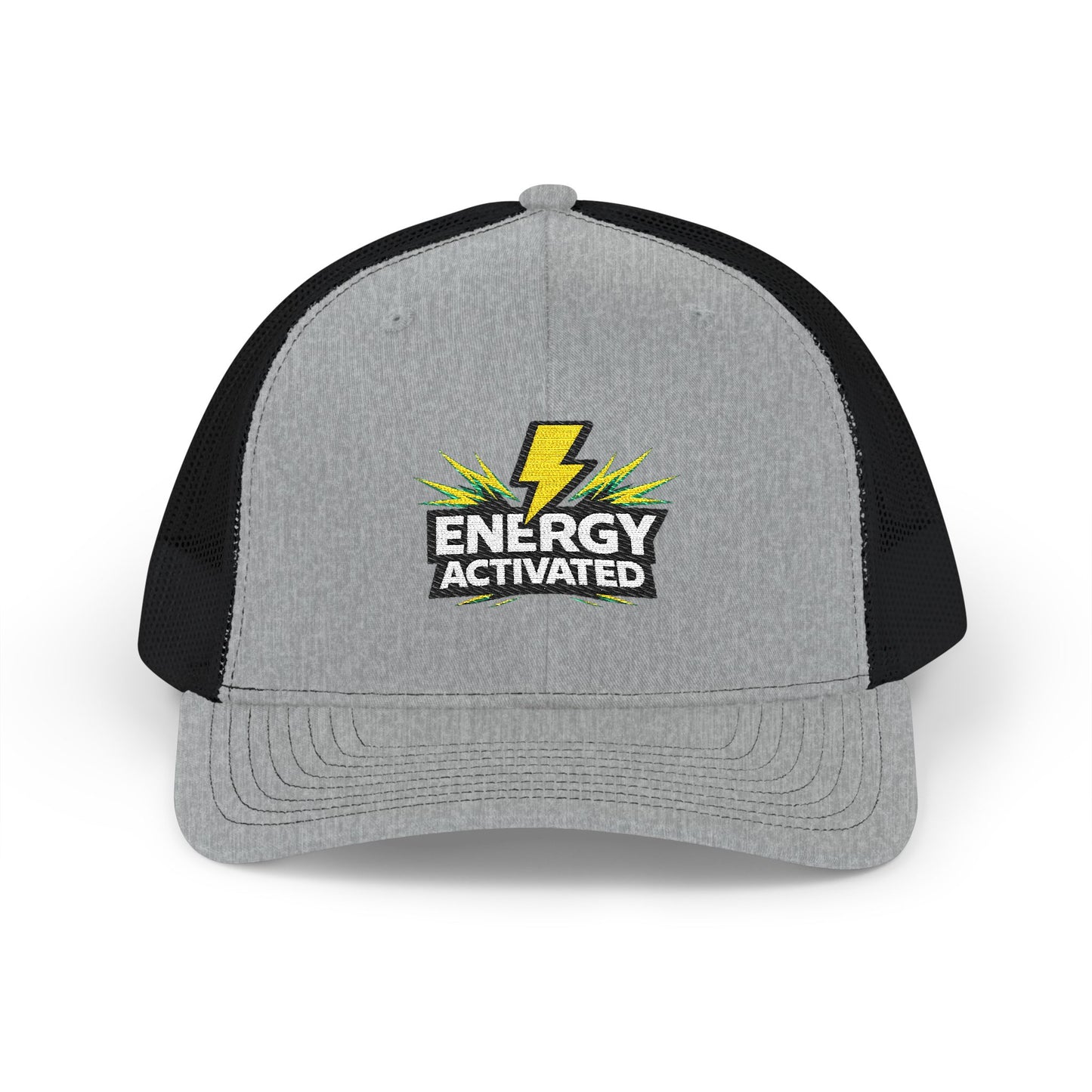 Energy Activated Snapback Trucker Cap – Embroidered Lightning Logo