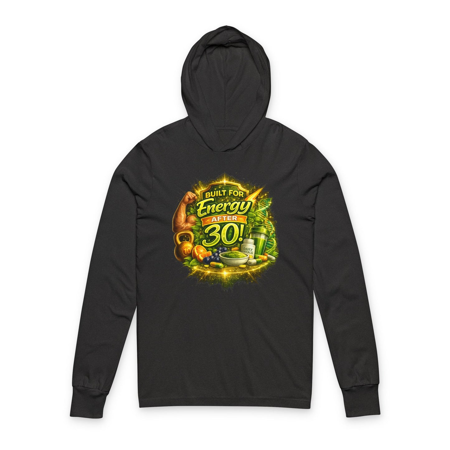 Cellular Energy Retro Graphic Hooded Tee