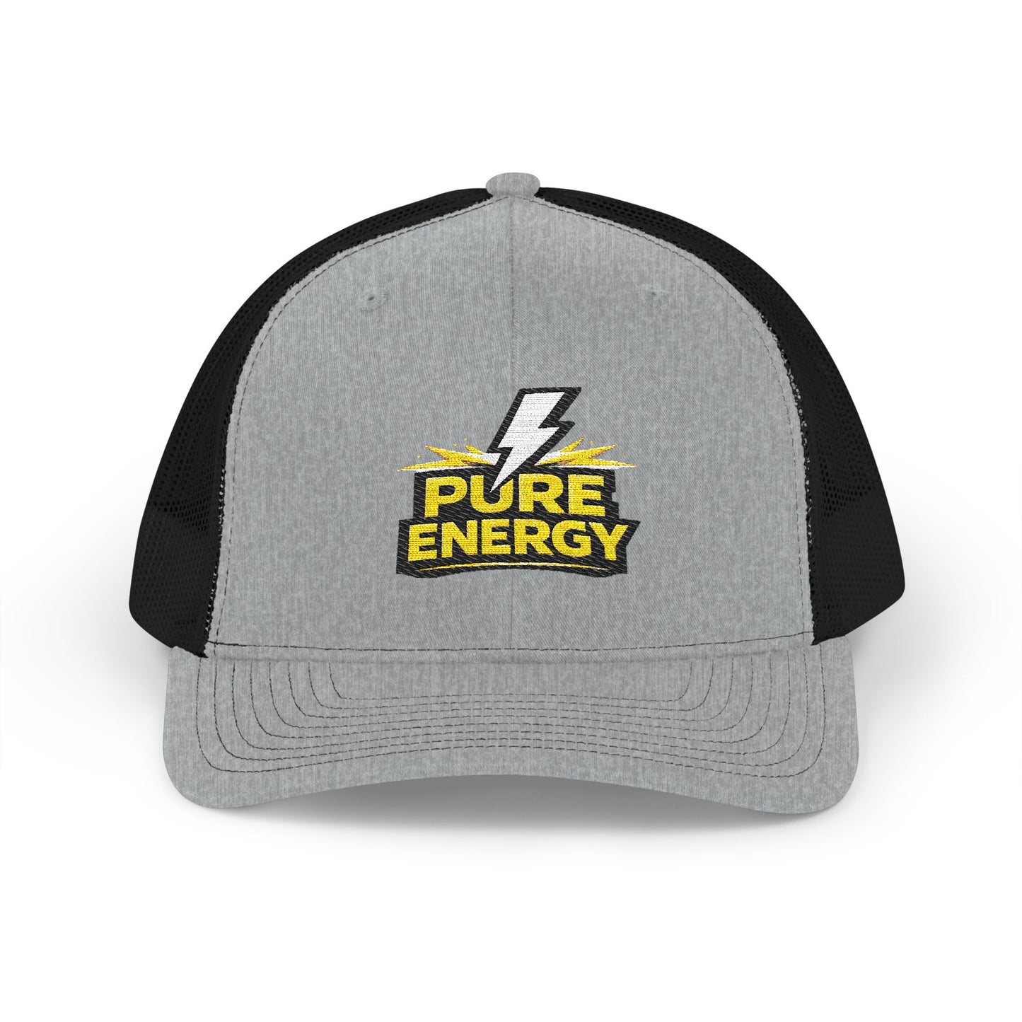 Pure Energy Embroidered Trucker Cap — Lightning Logo Snapback