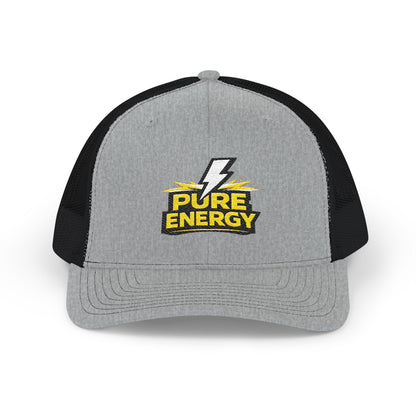 Pure Energy Embroidered Trucker Cap — Lightning Logo Snapback