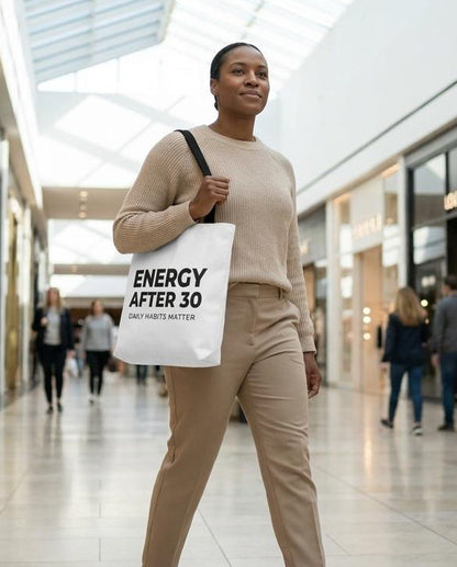 Energy After 30 Tote Bag
