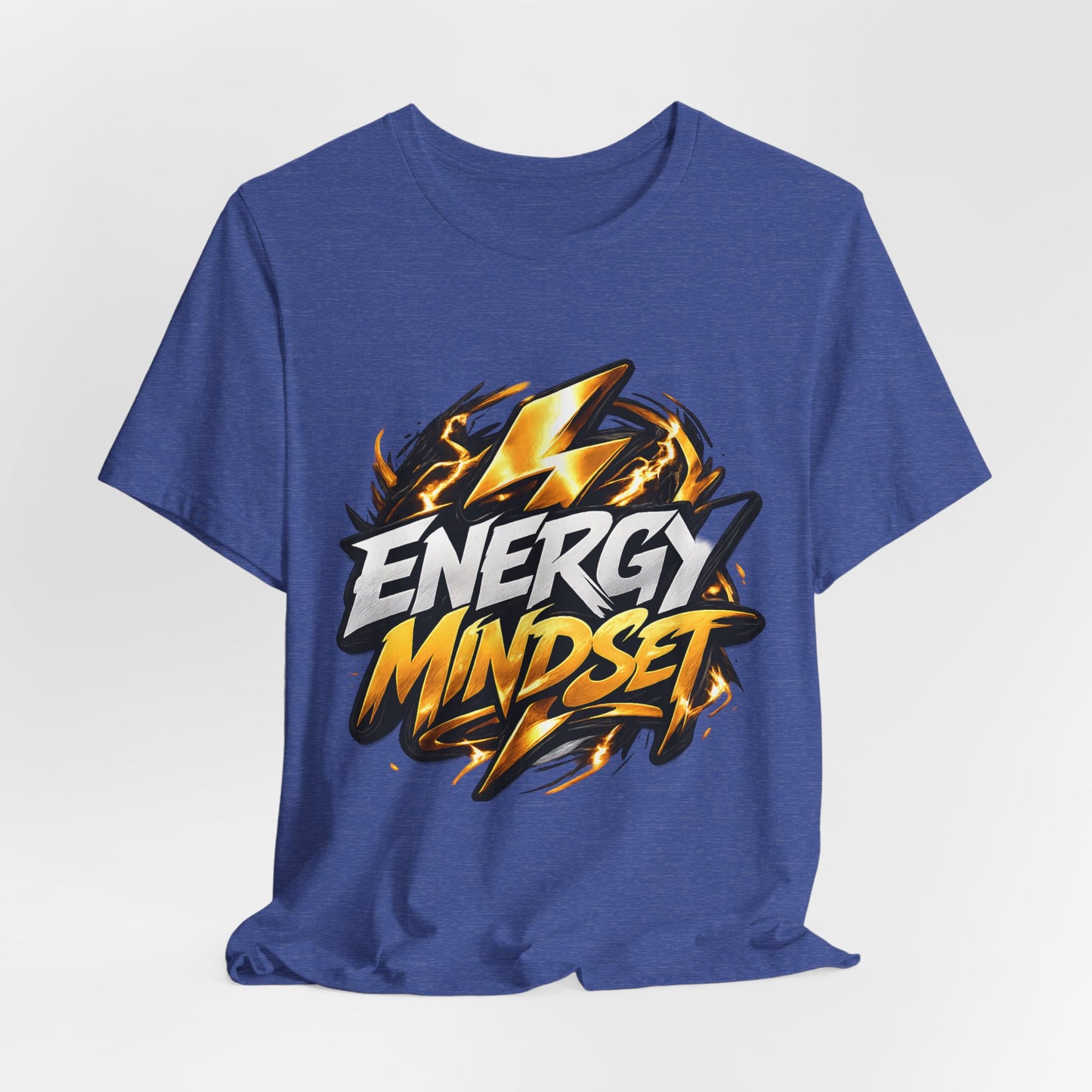 Energy Mindset T-Shirt — Motivational Lightning Graphic Tee