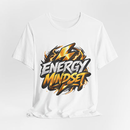 Energy Mindset T-Shirt — Motivational Lightning Graphic Tee