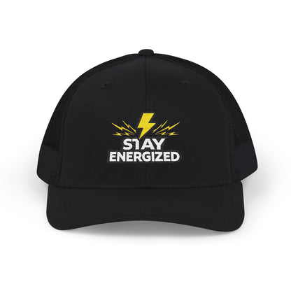 Stay Energized Embroidered Trucker Cap