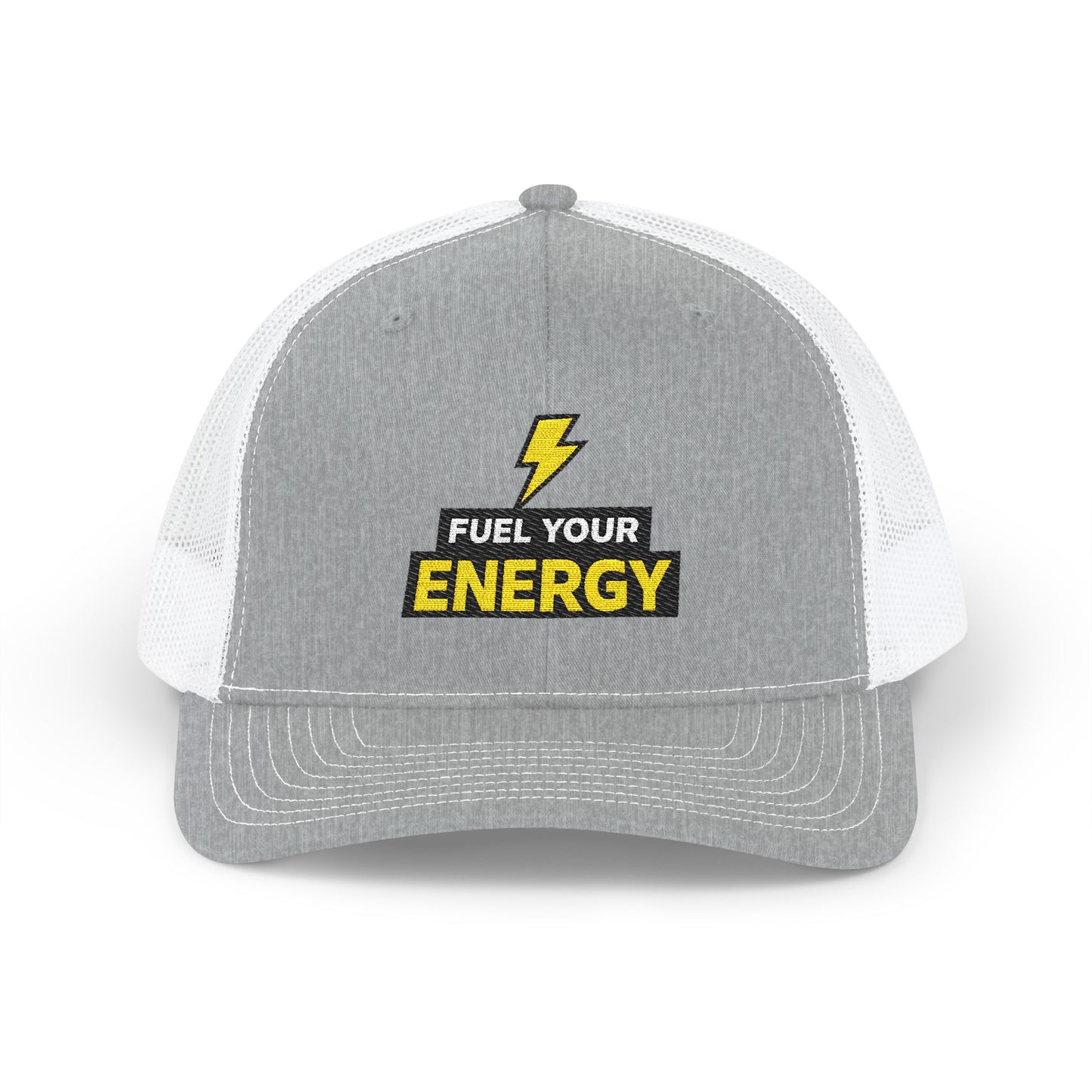 Energy Bolt Snapback Trucker Hat — "Fuel Your Energy" Embroidered Patch