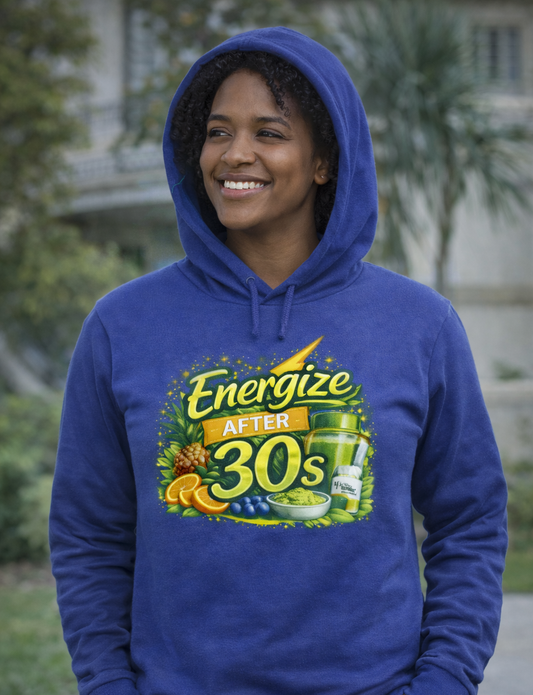 Energize After 30s Hooded Long Sleeve Tee