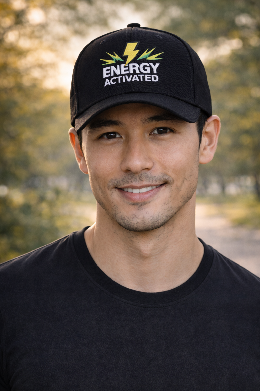 Energy Activated Snapback Trucker Cap – Embroidered Lightning Logo