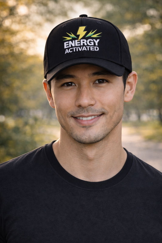 Energy Activated Snapback Trucker Cap – Embroidered Lightning Logo