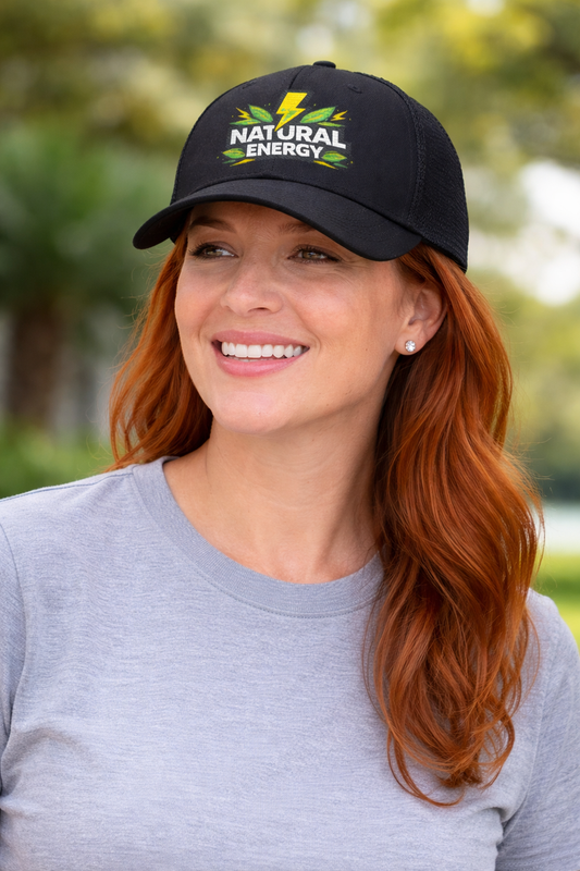 Natural Energy Embroidered Trucker Cap