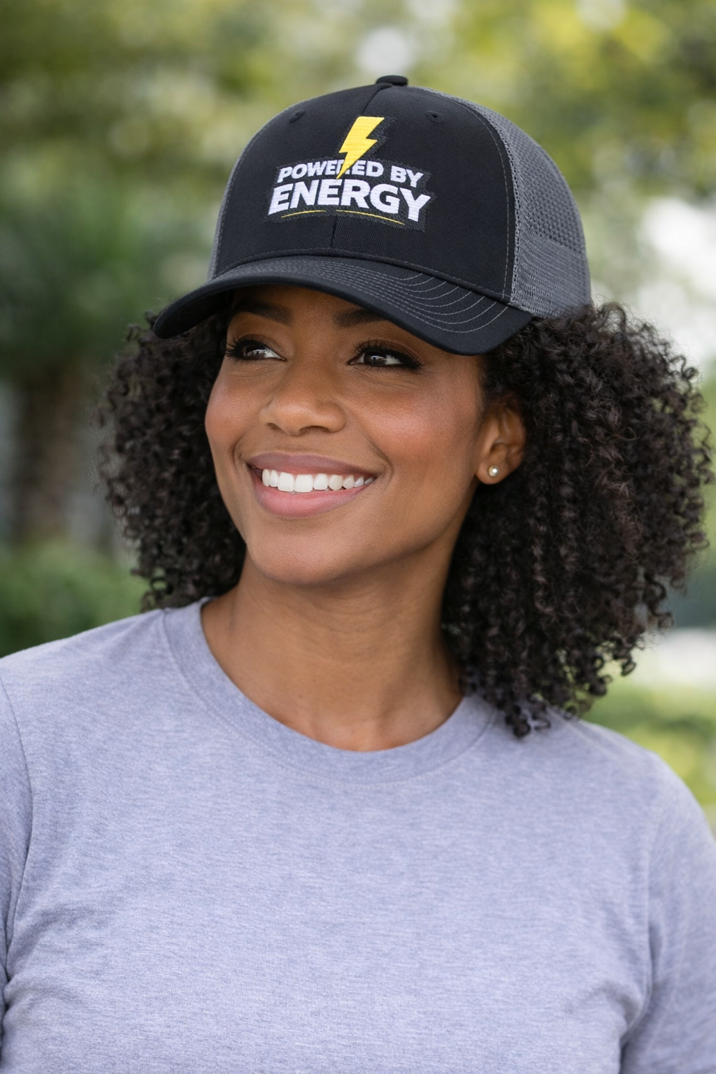 Powered By Energy Embroidered Trucker Cap