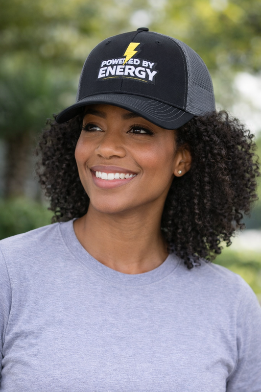 Powered By Energy Embroidered Trucker Cap