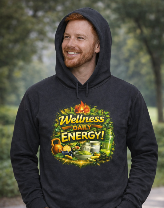 Wellness Daily Energy Hooded Long Sleeve Tee