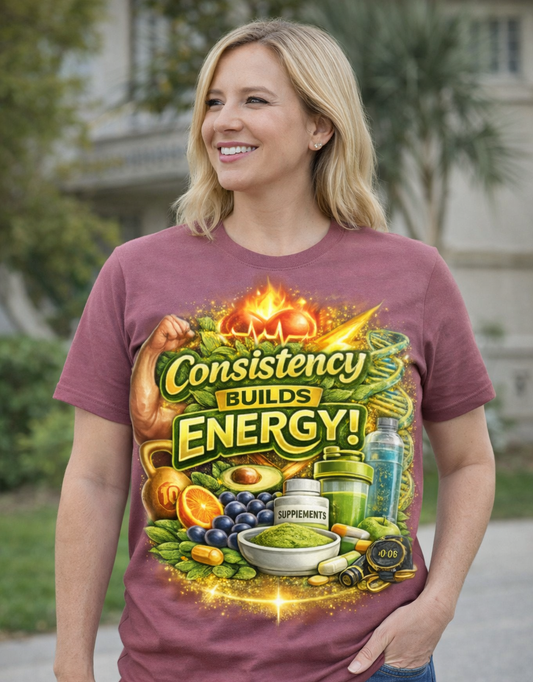 Consistency Builds Energy Graphic T‑Shirt